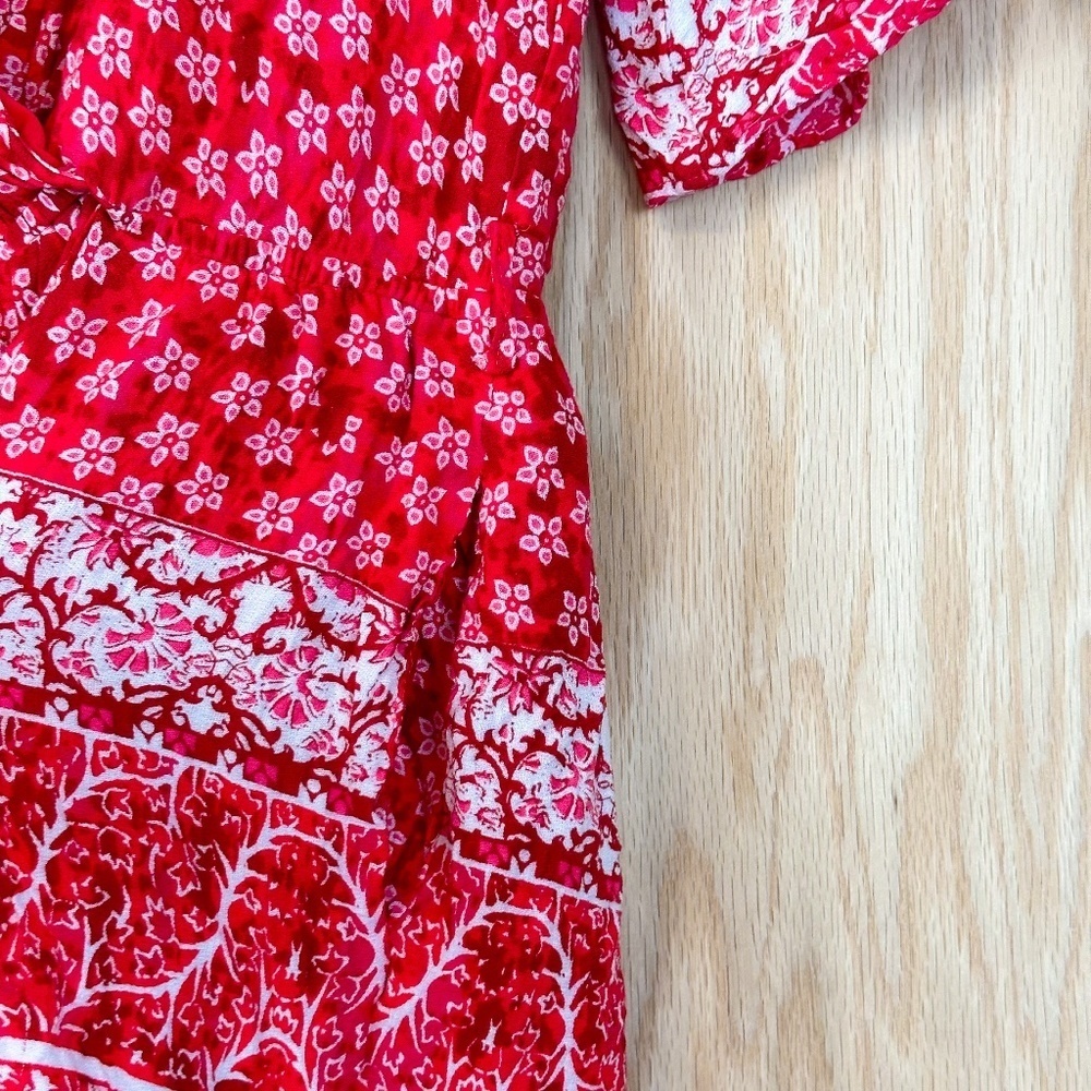 Lovers + Friends Isabelle Romper in Red Scarf - Picture 9 of 11